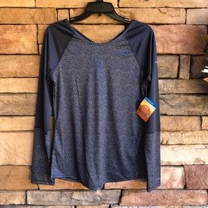 Columbia gray blue Whispering Pines active top NWT